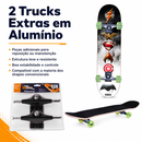 Kit Skateboard Liga da Justiça Vilões + 2 Trucks em Alumínio - Bel Sports