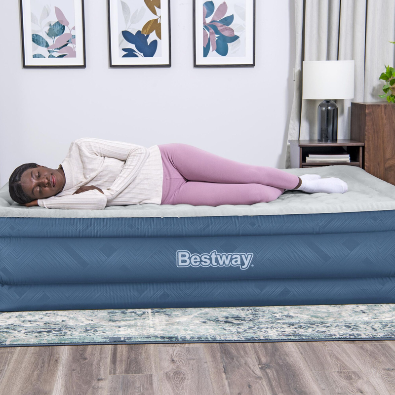 Colchão Inflável Casal Queen Fortech Snugable Bomba Embutida Bestway