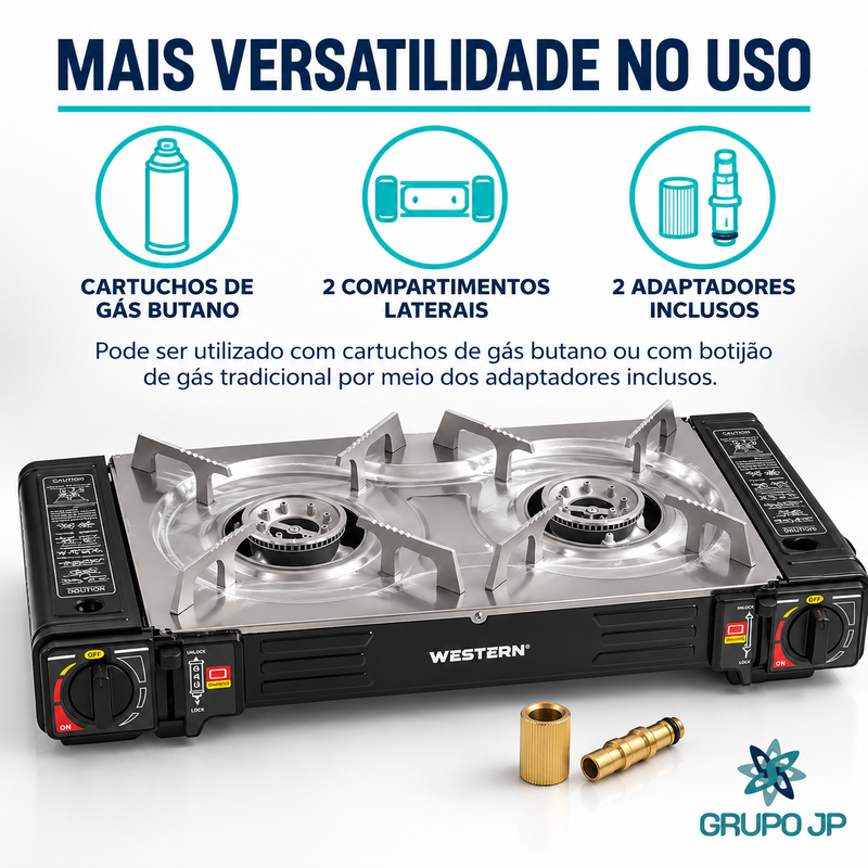 Fogareiro 2 Bocas a Gas - Etilux