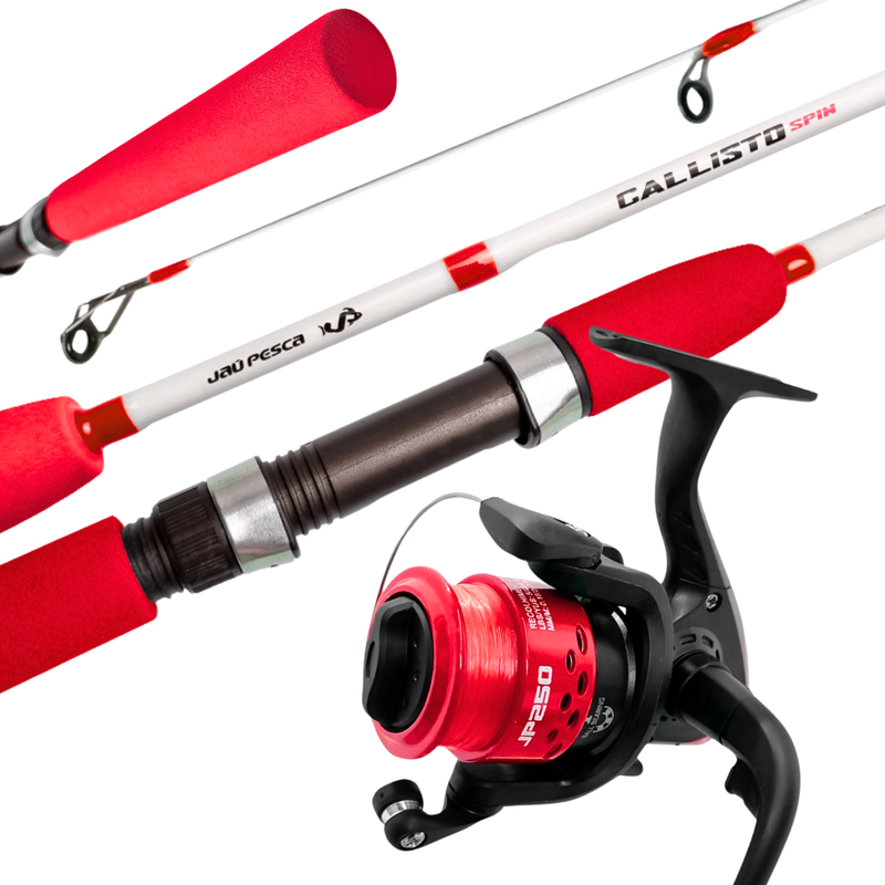 Kit Vara Callisto 20 Lb 2 Partes + Molinete Jp250 5.1:1