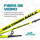 Kit Vara New Tamba Max 30-60lbs 2,40 + Molinete Austin 5000 - Jaú Pesca - Verde Neon