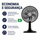 Ventilador de Mesa Turbo 6 Pás 30cm Preto 52W - Ventisol
