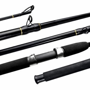 Kit Vara New Tamba Max 30-60lbs 2,70 + Molinete Frost 6000 - Jaú Pesca - Preto