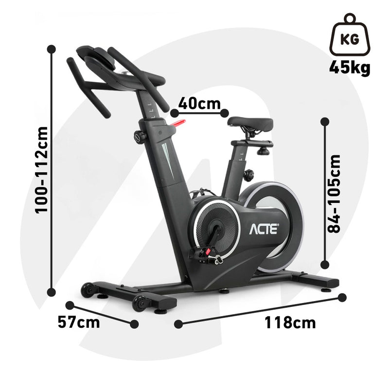 Bike Spinning 8Kg BSP8  Magnética com Bluetooth Acte
