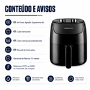 Fritadeira Air Fryer Supremma 4L Preta - Agratto