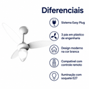 Ventilador de Teto Wind Inverter Branco Bivolt com Controle Remoto - Ventisol