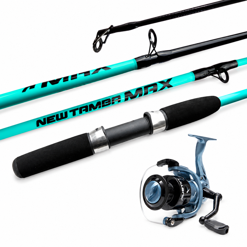 Kit Vara New Tamba Max 30-60lbs 2,40 + Molinete Austin 5000 - Jaú Pesca - Acqua