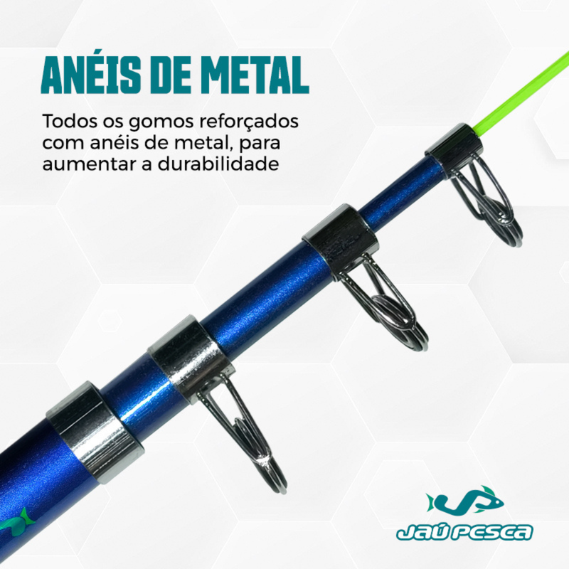 Conjunto Pesca De Praia Costão Vara 3,60mt 30lbs Molinete Meli Pesca Jau