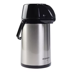 GARRAFA TERMICA EXCLUSIVA 1L INOX/PRETO