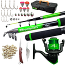 Kit De Pesca S200 Vara Molinete e Acessórios Meli Pesca Jau