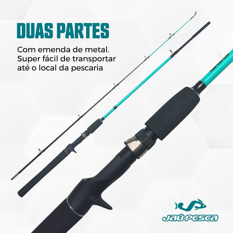 Vara Molinete Jp Frost Acqua C602 1,80m 12-25lbs Jaú Pesca