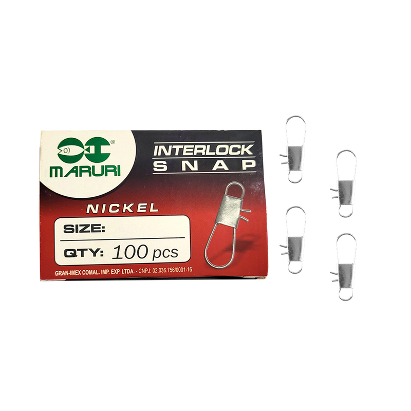 Snap Interlock Nickel Caixa 100 Peças Maruri