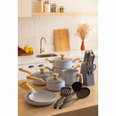 Kit 16pçs Jogo de Panelas Pratic Cook Grafito + Jogo de Faca com Cepo Organizador - Mimo Style