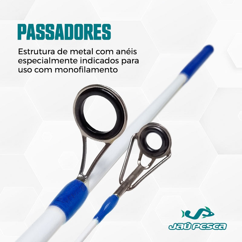 Kit Vara Callisto 20 Lb 2 Partes + Molinete Jp250 5.1:1