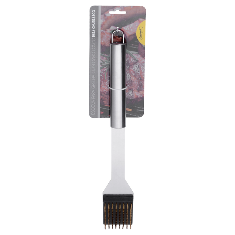 Escova Para Grelha Cabo Inox  43cm - Mimo Style