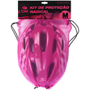Kit Radical Proteção c/ Capacete EPS (M) Rosa –REf. 6102 – Belfix
