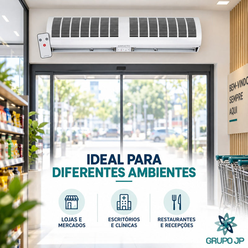 Cortina de Ar 120cm com Controle Remoto 220V - Agratto