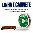 Kit Pesca Jaú Pesca Maleta Anzol Boia Ração Linha Sino