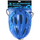 Kit Radical Proteção c/ Capacete EPS (M) Azul Ref.6112- Redinha /Belfix