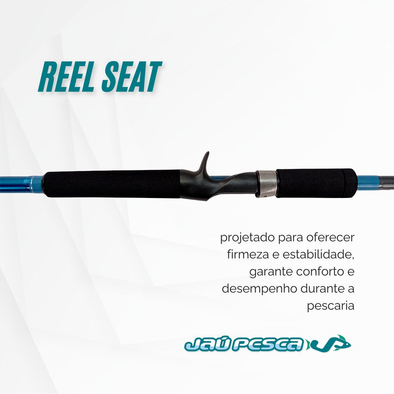 Kit Pesca Vara Arcadium 2,40mts 60lbs E Black Tamba Maruri