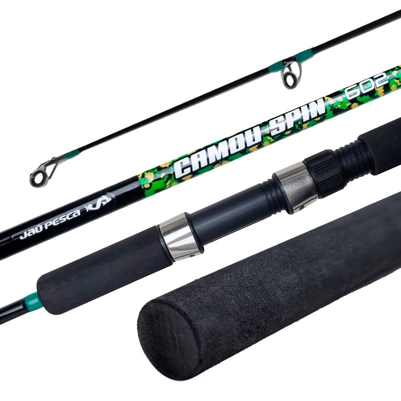 Vara Molinete JP CAMOU SPIN 15-30 lbs 2 Partes Jaú Pesca