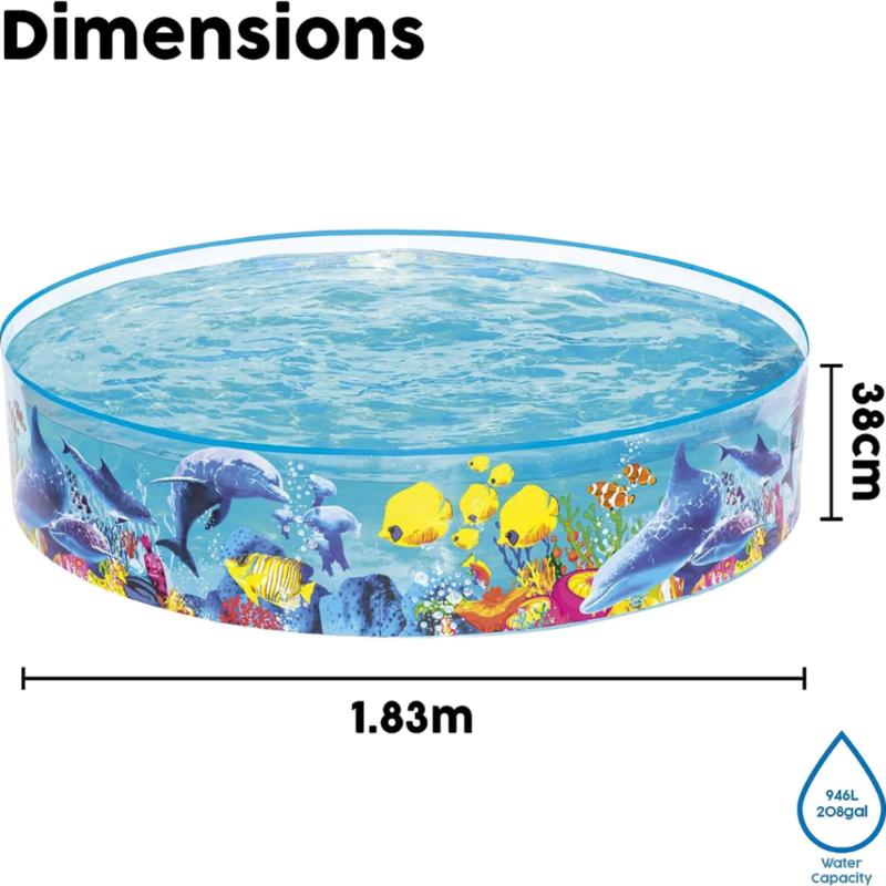 PISCINA SEMIRRIGIDA PEIXES 946L