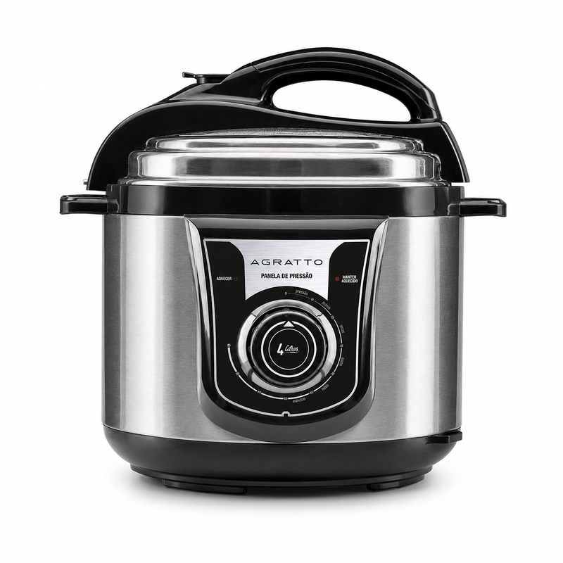 Panela de Pressão Elétrica 4L Inox  - Agratto