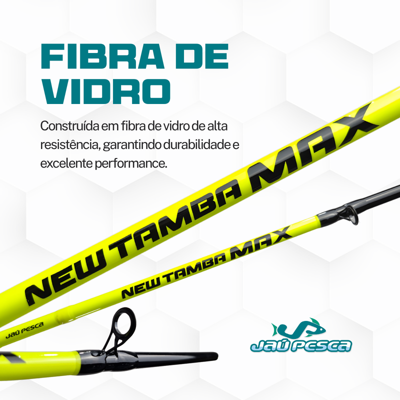 Kit Vara New Tamba+ Carretilha New CROBAT + Linha Mono 40lb