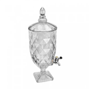 Suqueira Cristal com Pé e Tampa Diamond 4,7L - Lyor