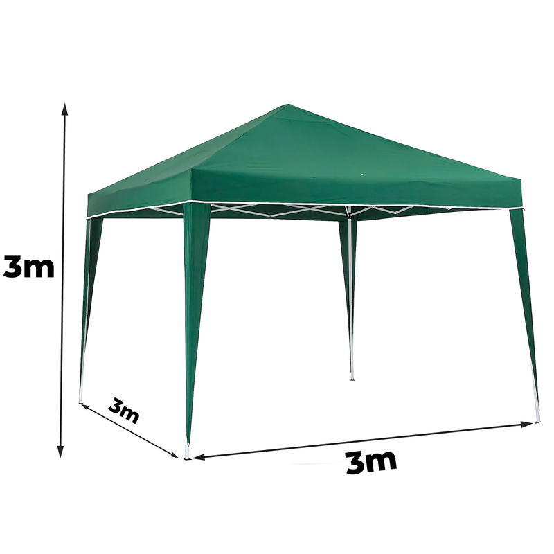 Tenda A Prova D'agua Praia 3x3 Gazebo Jardim - Jau Pesca - Verde