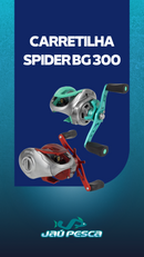 Carretilha SPIDER BG 300 Graphite Red 7.0:1 5+1 15kg