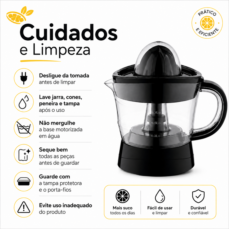 Espremedor de Frutas 700ml - Agratto