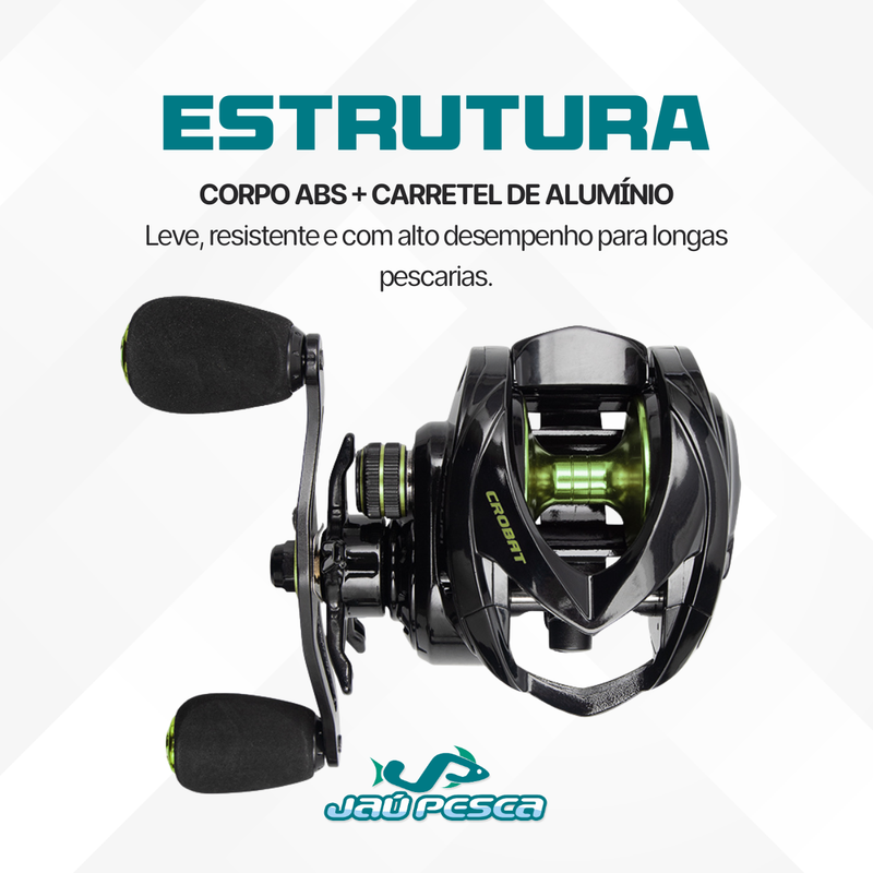 Kit Vara New Tamba+ Carretilha New CROBAT + Linha Mono 40lb