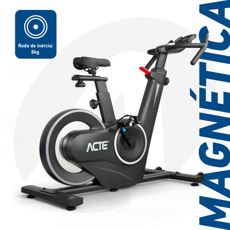 Bike Spinning 8Kg BSP8  Magnética com Bluetooth Acte