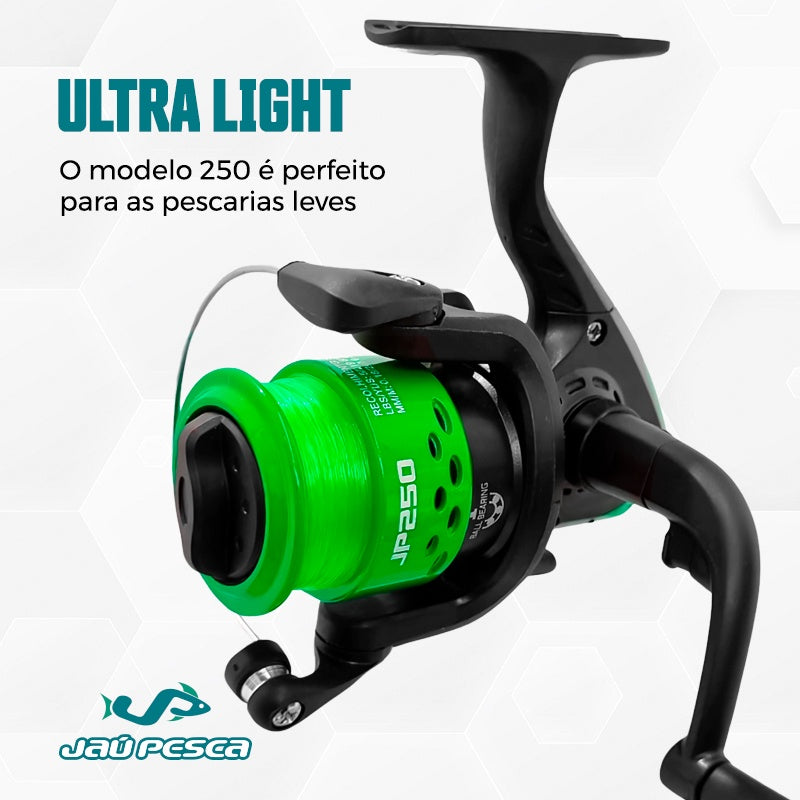 Kit De Pesca Duplo Vara + Molinete e Acessorios (Completo)