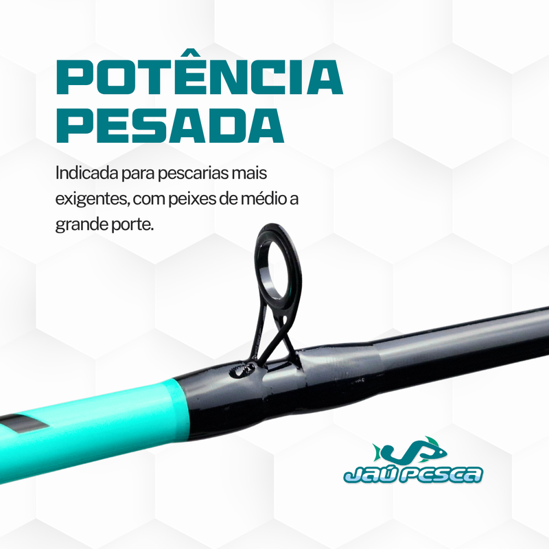 Kit Vara New Tamba + Carrerilha Spider BG+ Linha Multi 40lbs