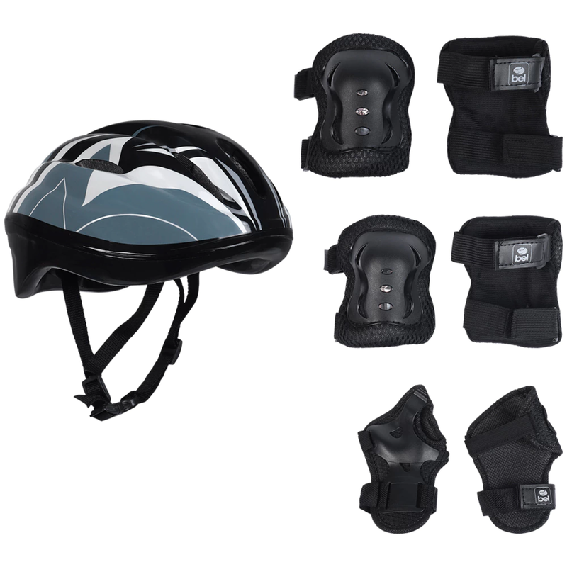Kit Radical Proteção c/ Capacete EPS (M) Redinha Sortido – Belfix