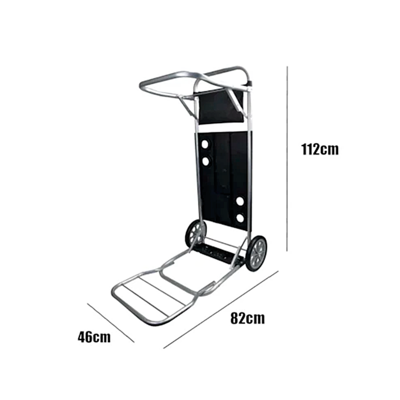 CARRINHO MESA PARA PRAIA ALUMINIO PRETO C/ BOLSA - BEL