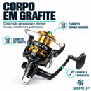 Molinete Elite Gold com 2+1 Rolamentos - Marine Sports