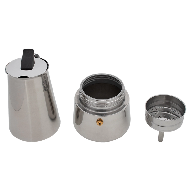 Cafeteira Aço Inox 6 Xicaras  - Mimo Style