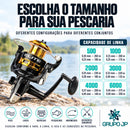 Molinete Elite Gold com 2+1 Rolamentos - Marine Sports