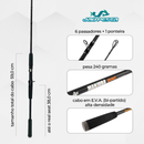 Kit Vara MANJUBA ADVANCE + Carretilha SPIDER BG E Linha Multi 65lb