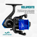 Kit Pesca (Milhão) Vara 2 Partes Molinete e Acessórios Meli Pesca Jau