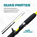 Kit Vara New Tamba+ Carretilha New CROBAT + Linha Mono 40lb