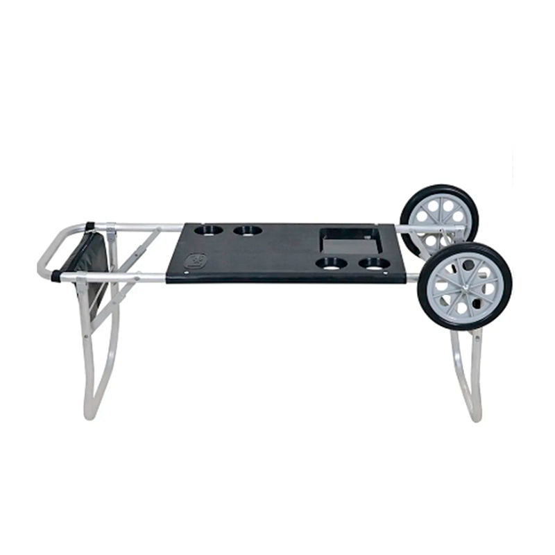 CARRINHO MESA PARA PRAIA ALUMINIO PRETO C/ BOLSA - BEL