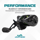 Kit Vara New Tamba+ Carretilha New CROBAT + Linha Mono 40lb