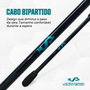 Kit De Pesca Vara Carretilha JP TAMBAQUI PRO 2,40 mts 60 lbs + LX e Linha