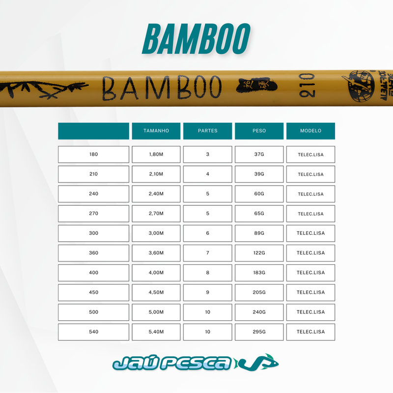 Vara Telescópica BAMBOO Albatroz Fishing