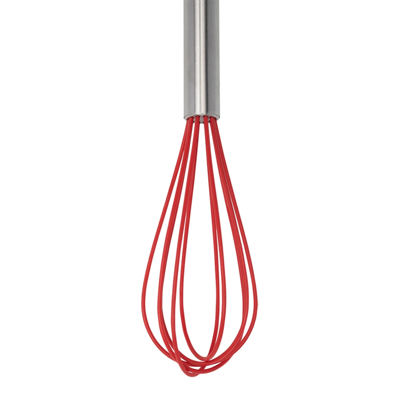 Batedor de Ovos Fouet Vermelho Silicone Inox - Mimo Style