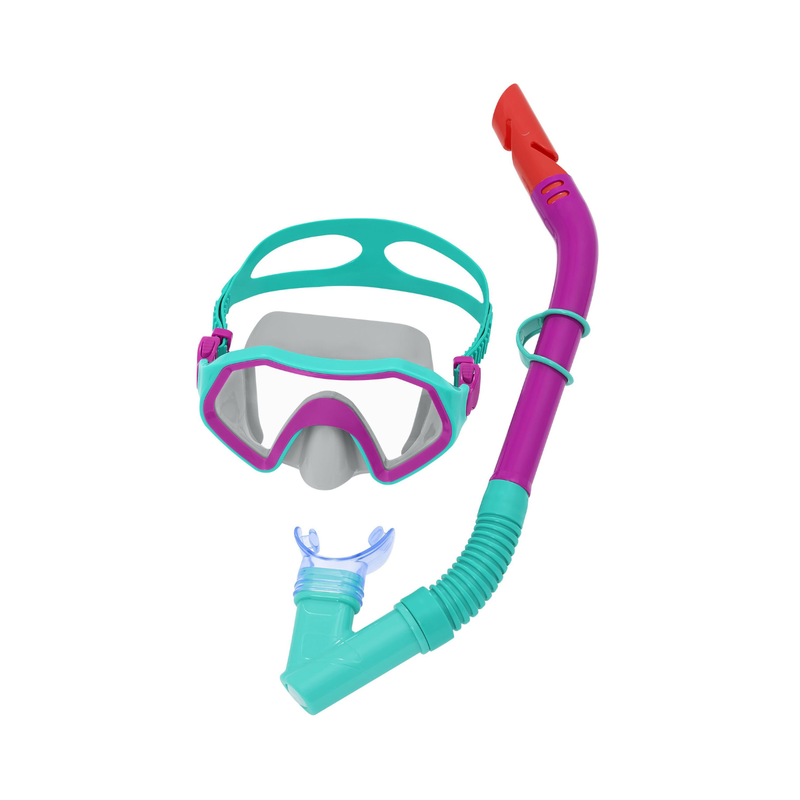 Kit Snorkel+Máscara Juvenil Crusader Duas Cores Sortidas Bestway 24025